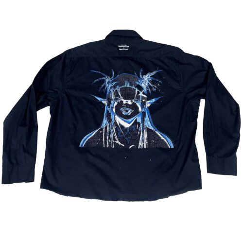 IZON Blue Shirt Cropped