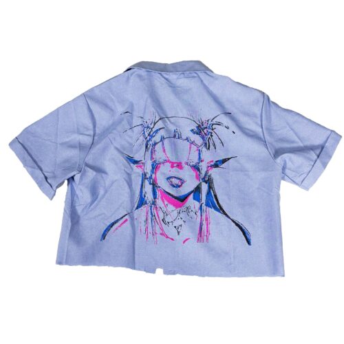 IZON Blue Shirt cropped L